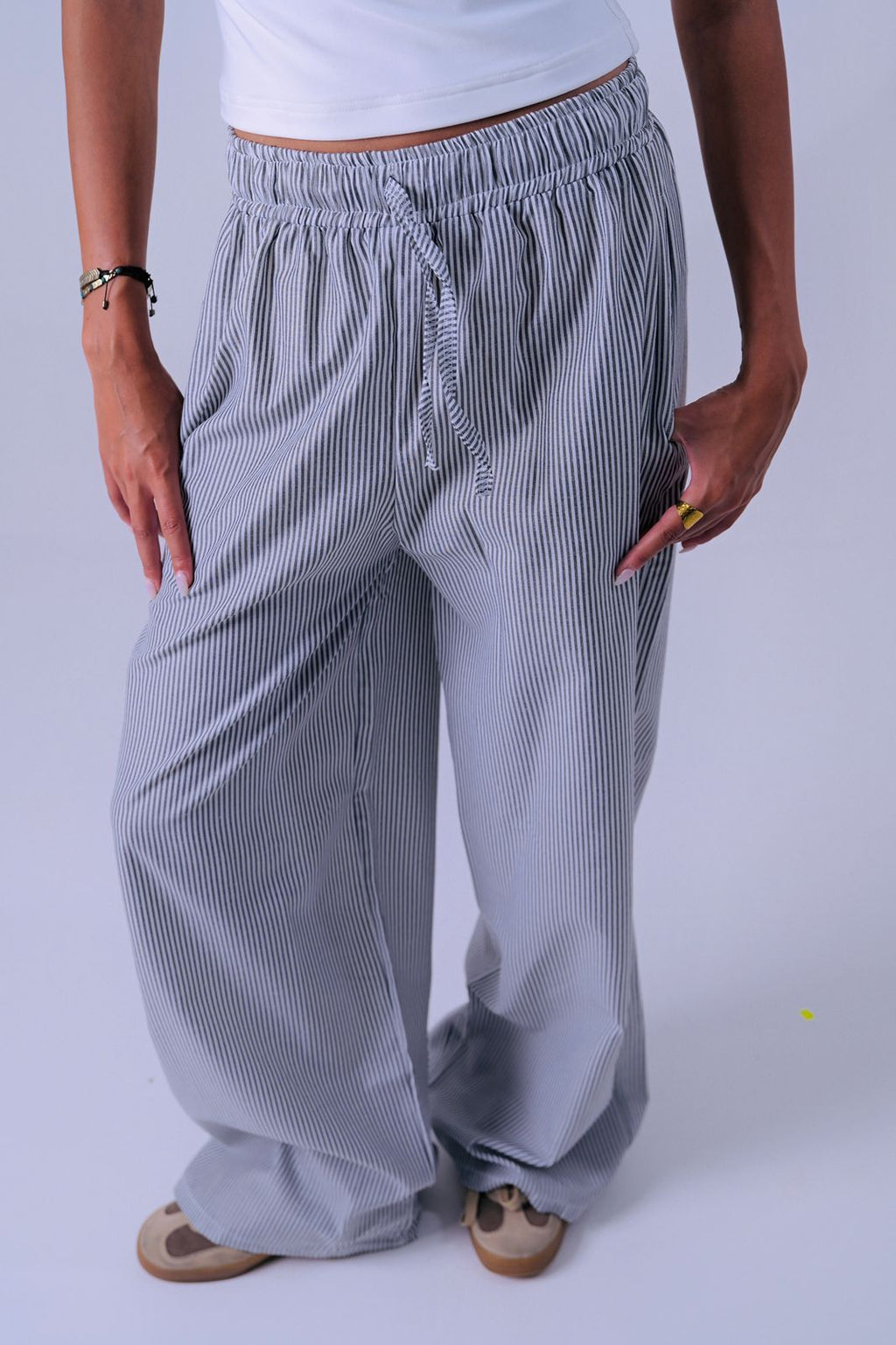Ash Whisper Striped Pant