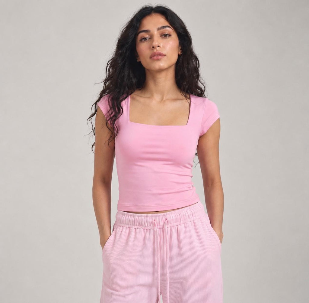 Bubble Gum Squared Top
